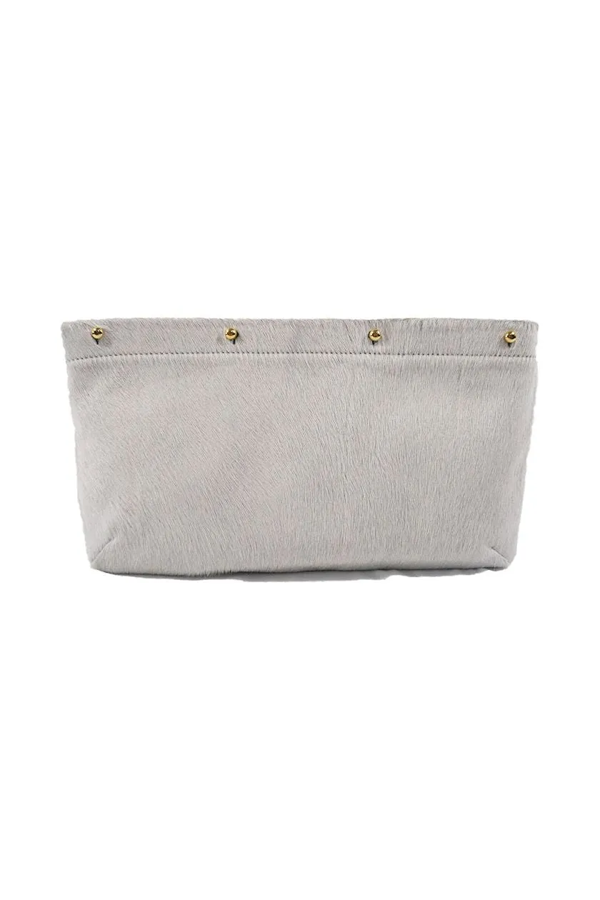 Cream Hair on Hide Clutch Cover