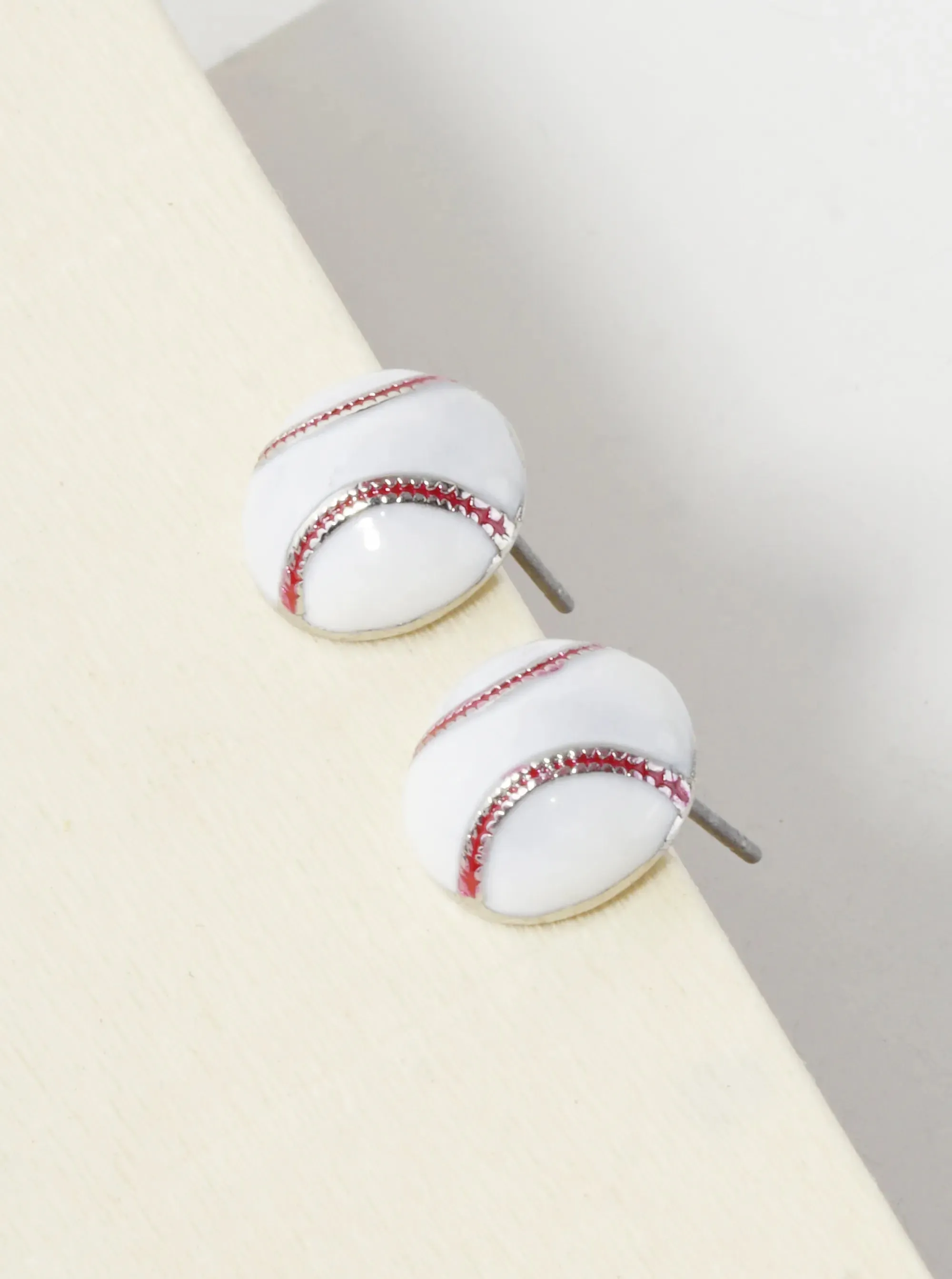 Enamel Filled 3D Sport Stud Earring