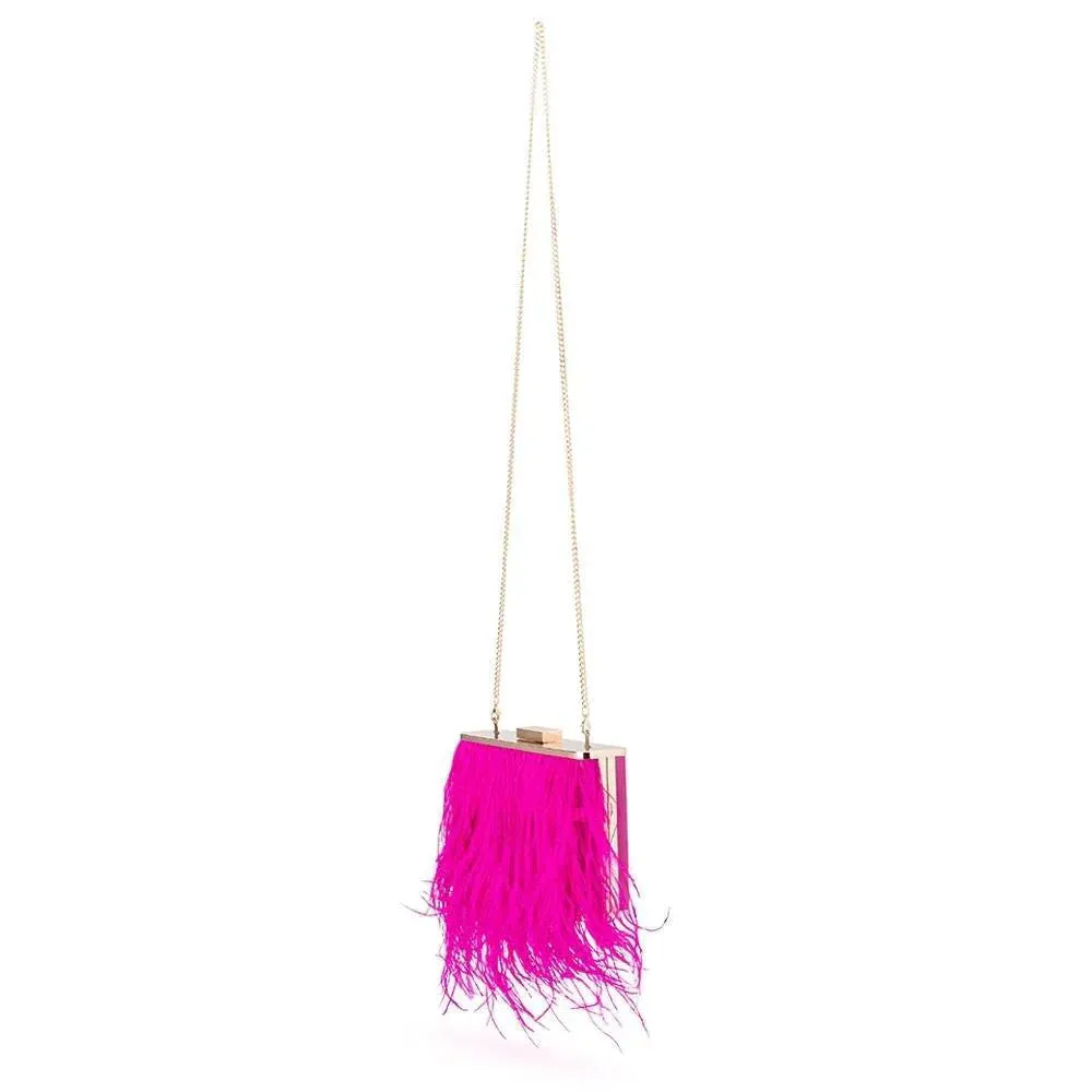 Estelle Feather Clutch