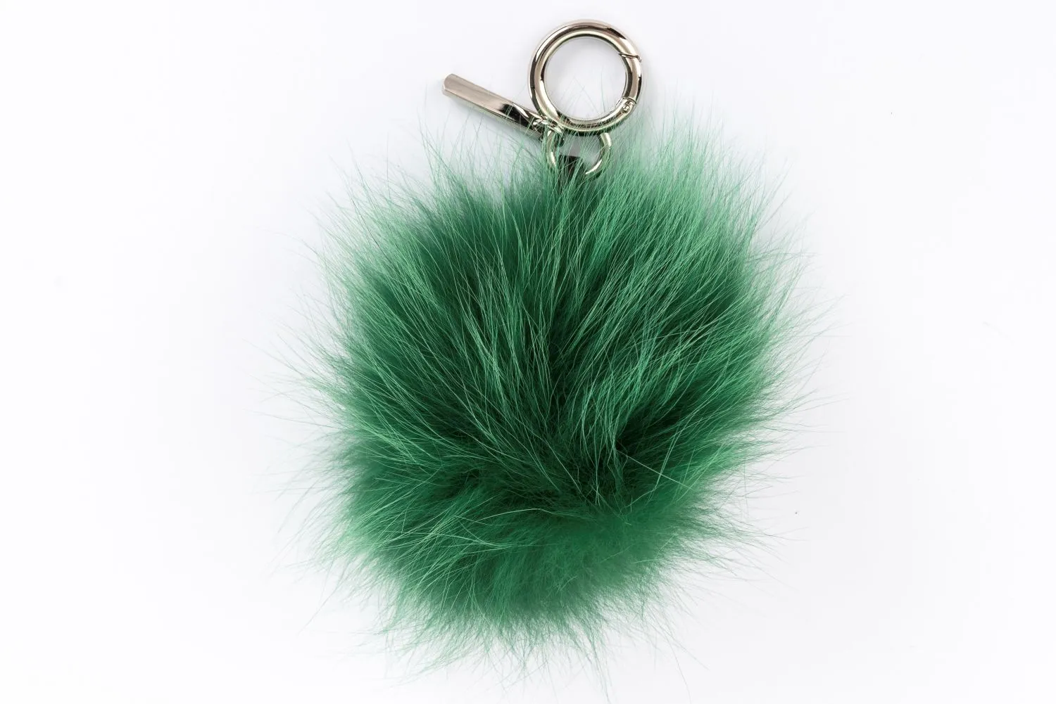 Fendi Bag Bug Charm Mini Pink Eyelash Green Color Fur Fox, Mink, Larin, Silver Hardware, no Dust Cover & Box