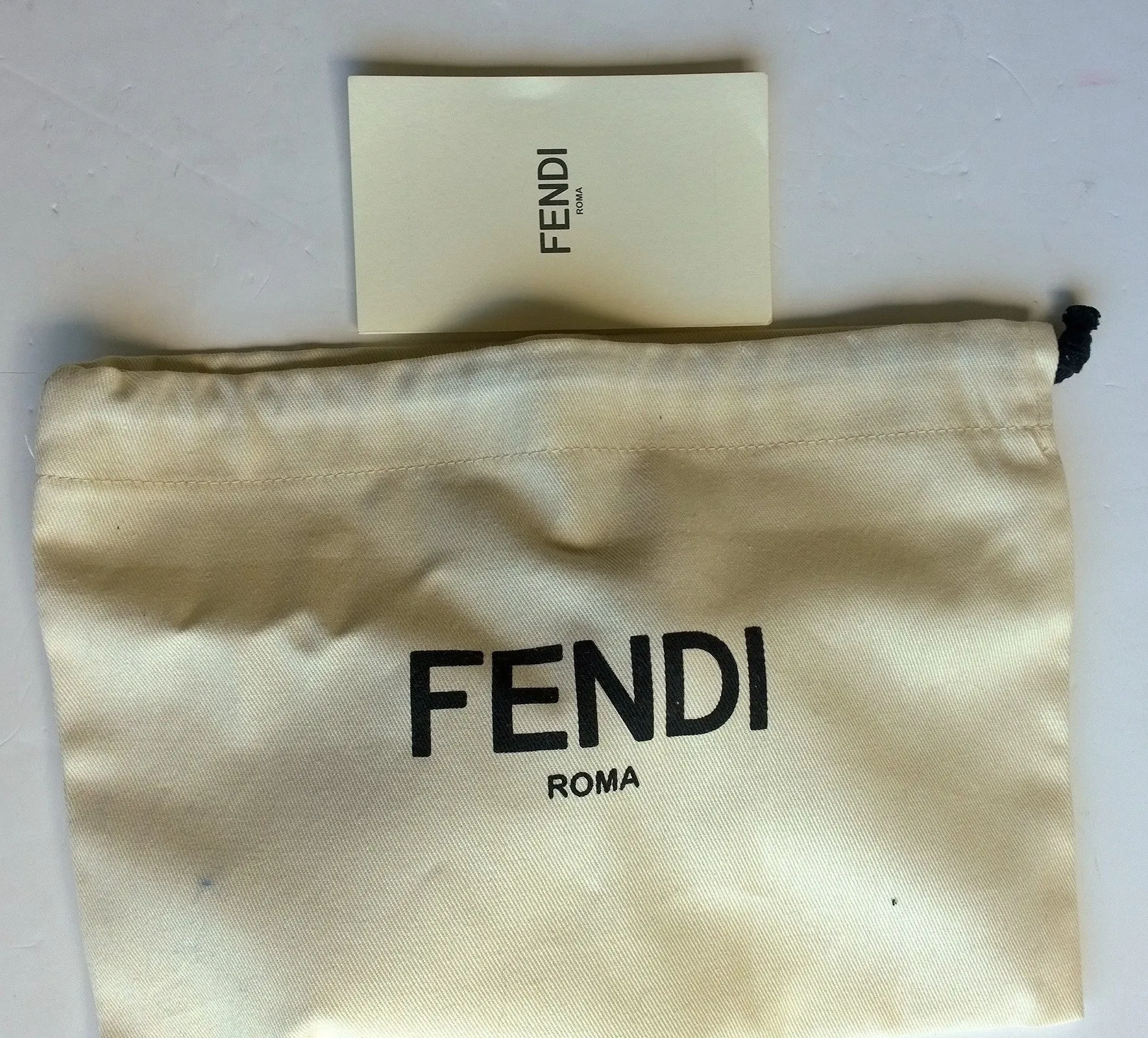 Fendi Mini Karlito Snow White with Silver Comb