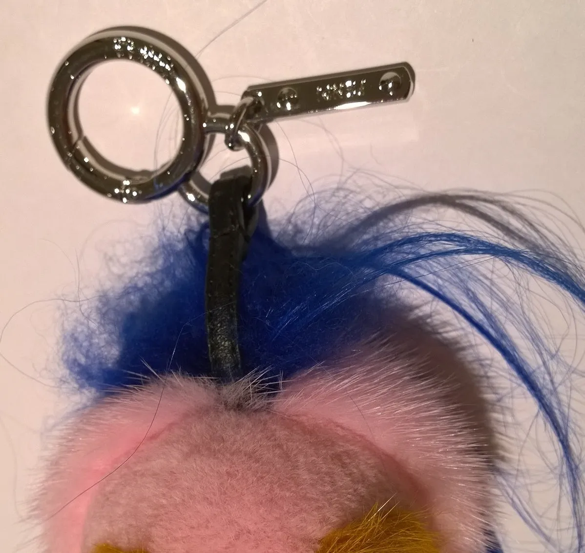 Fendi Piro-Chan Pink Fur Bag Charm