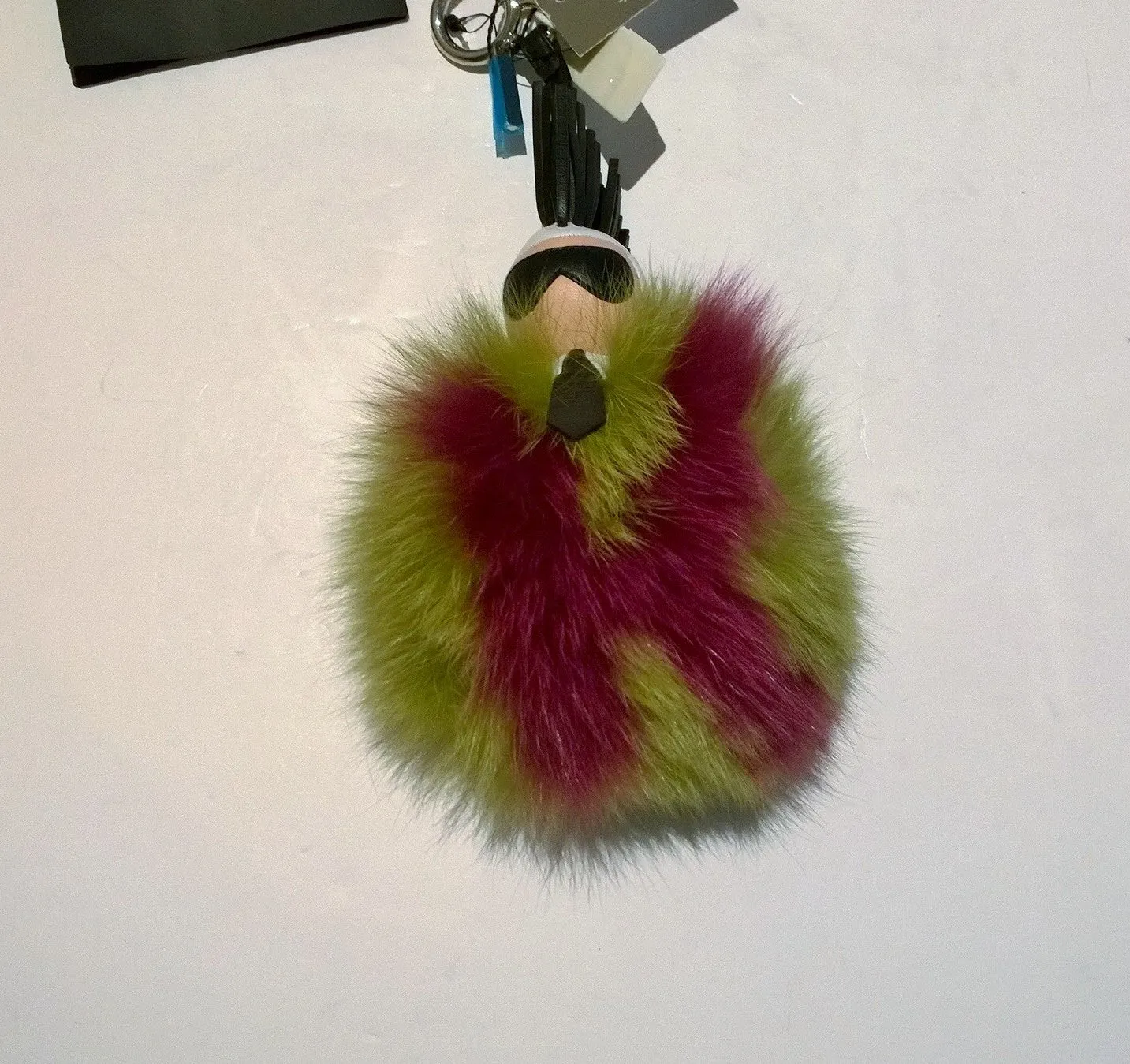 Fendi Super Karlito Fur Bag Charm Authentic Sale Purse Decoration Monster