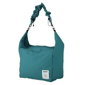 Sea Foam Recycled Nylon Shoulder Bag with Fishnet Design