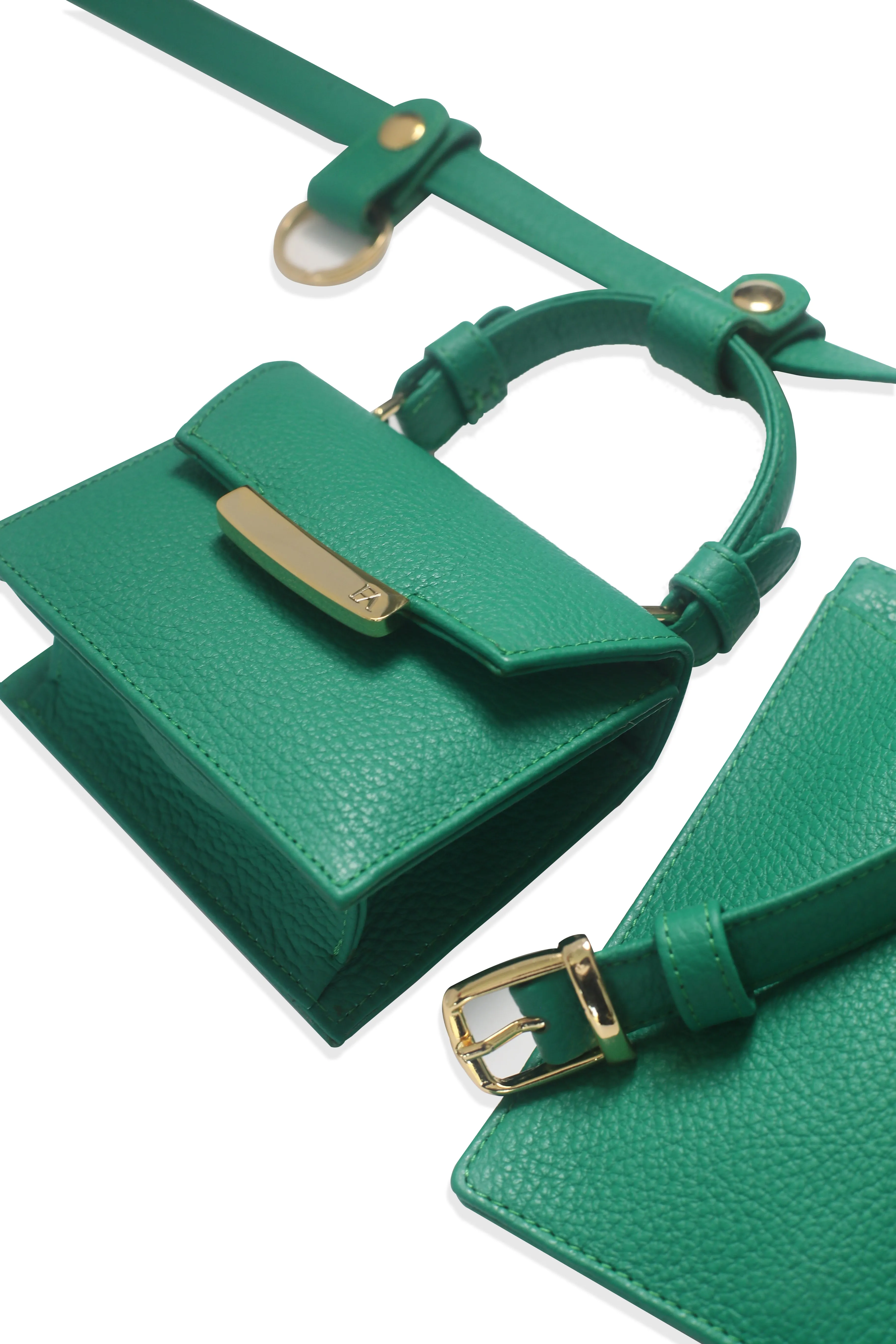 Forest Green Micro Cynthia Belt Bag