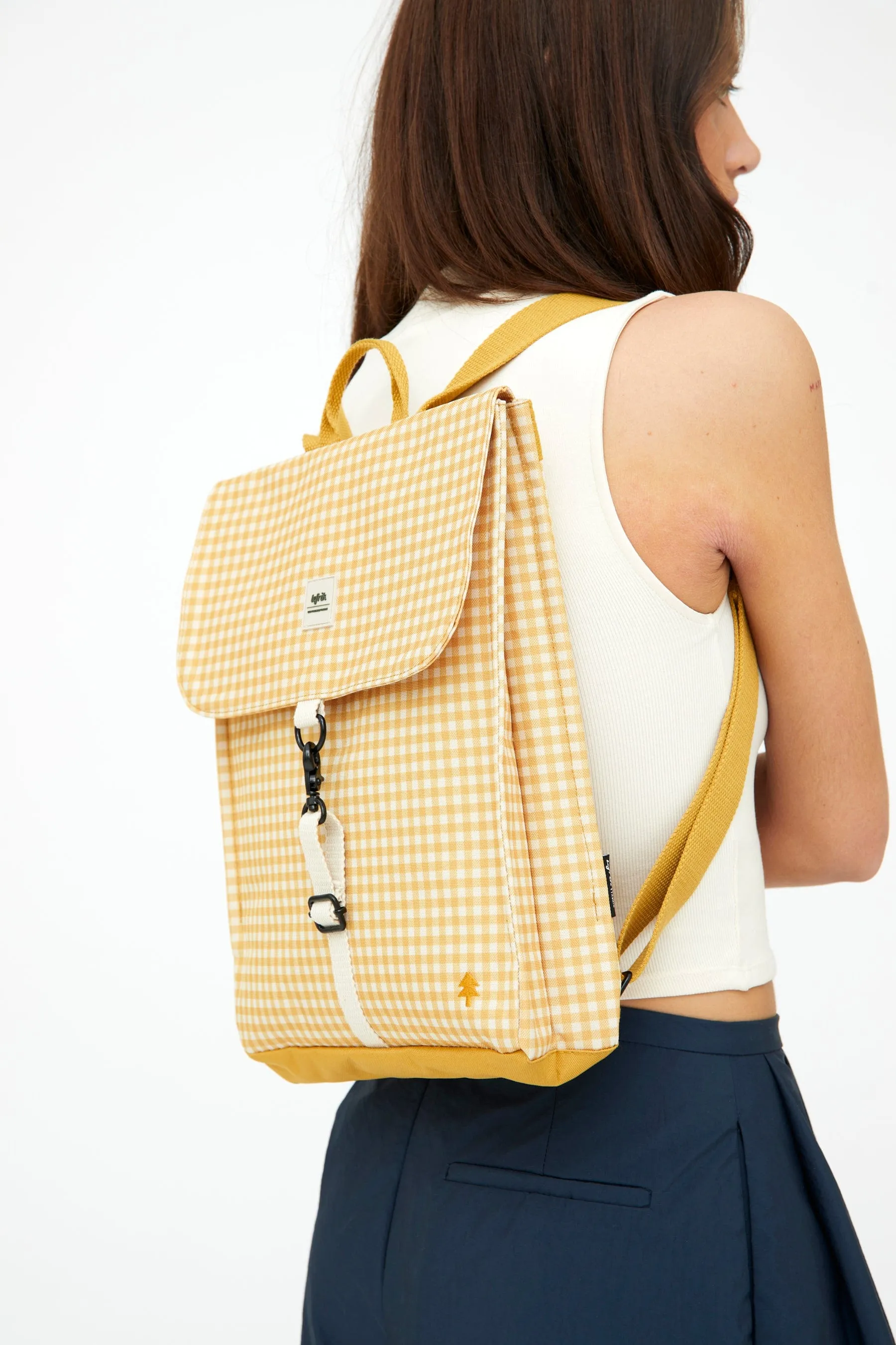 Handy Mini Backpack Vichy Mustard