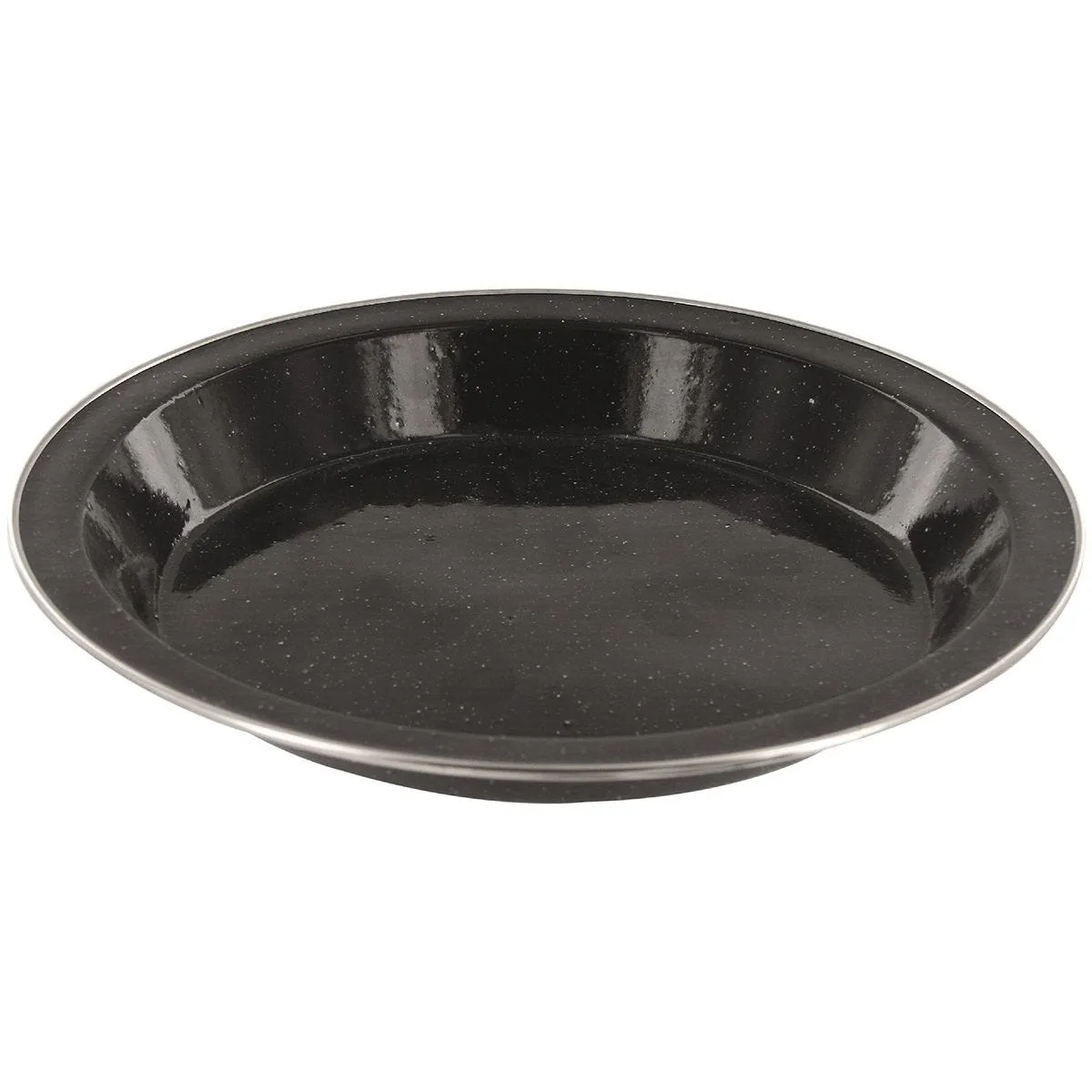 Highlander Deluxe Enamel Plate Black