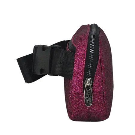 Hot Pink Glitter NGIL Belt Bag