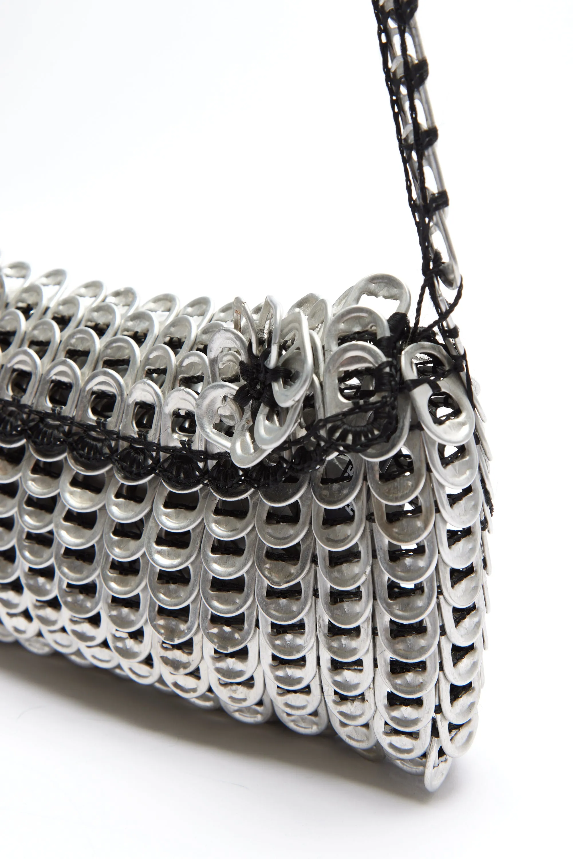 House Of Holland Recycled Metallic Silver Cross Body Bag