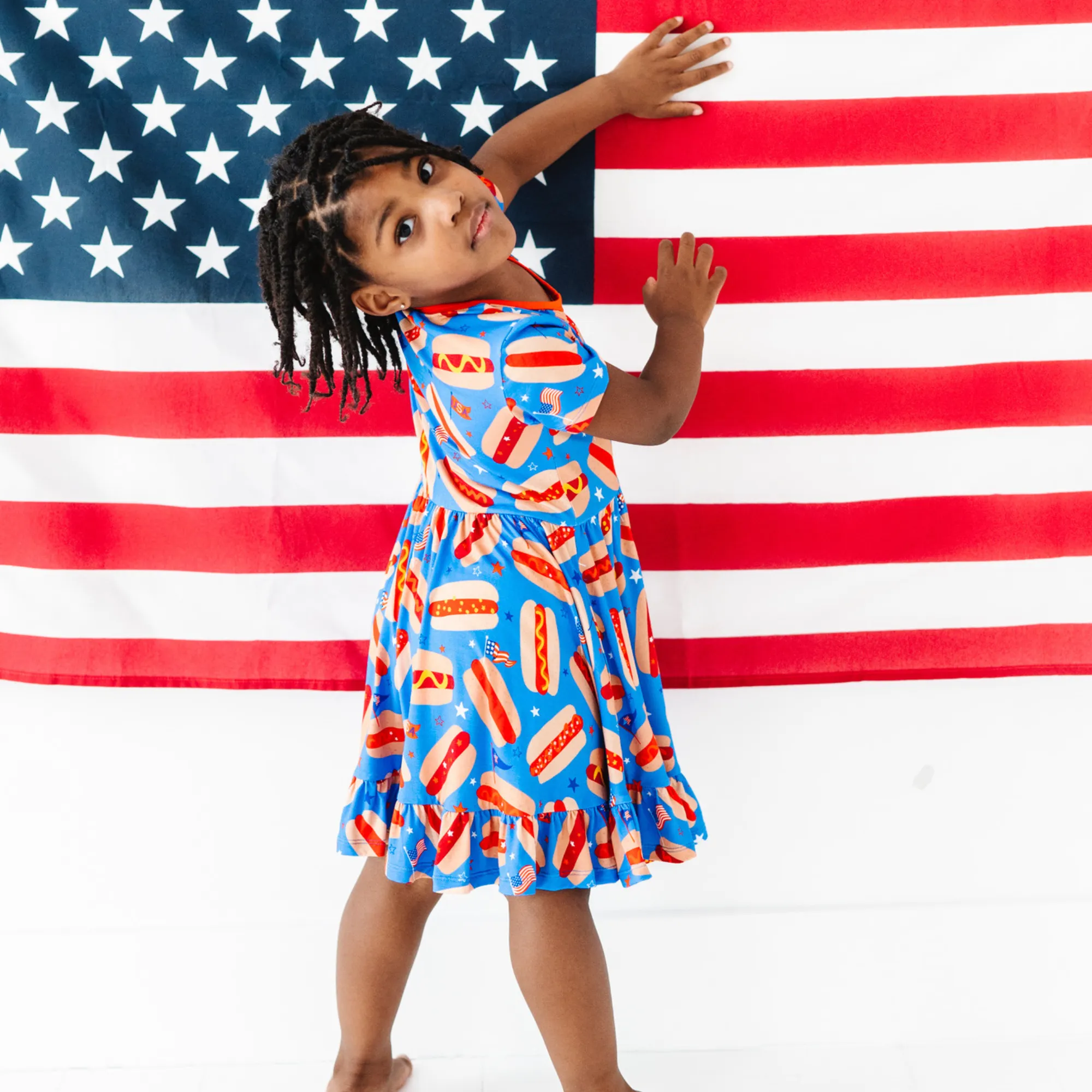 It's The Fourth of July and It Makes Me Want a Hot Dog Real Bad Toddler/Girls Dress