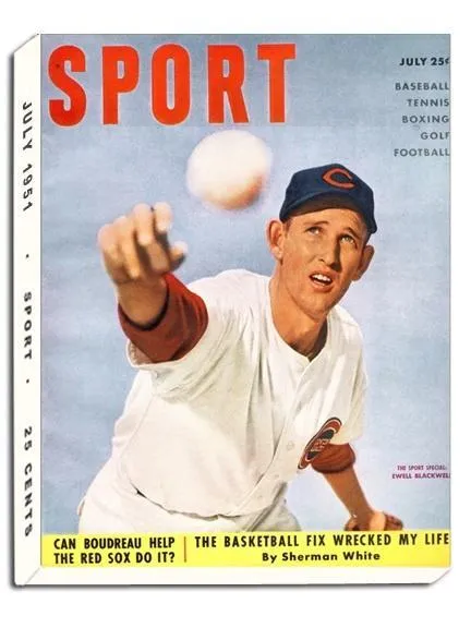 July 1951 Sport Cover (Ewell Blackwell, Cincinnati Reds)