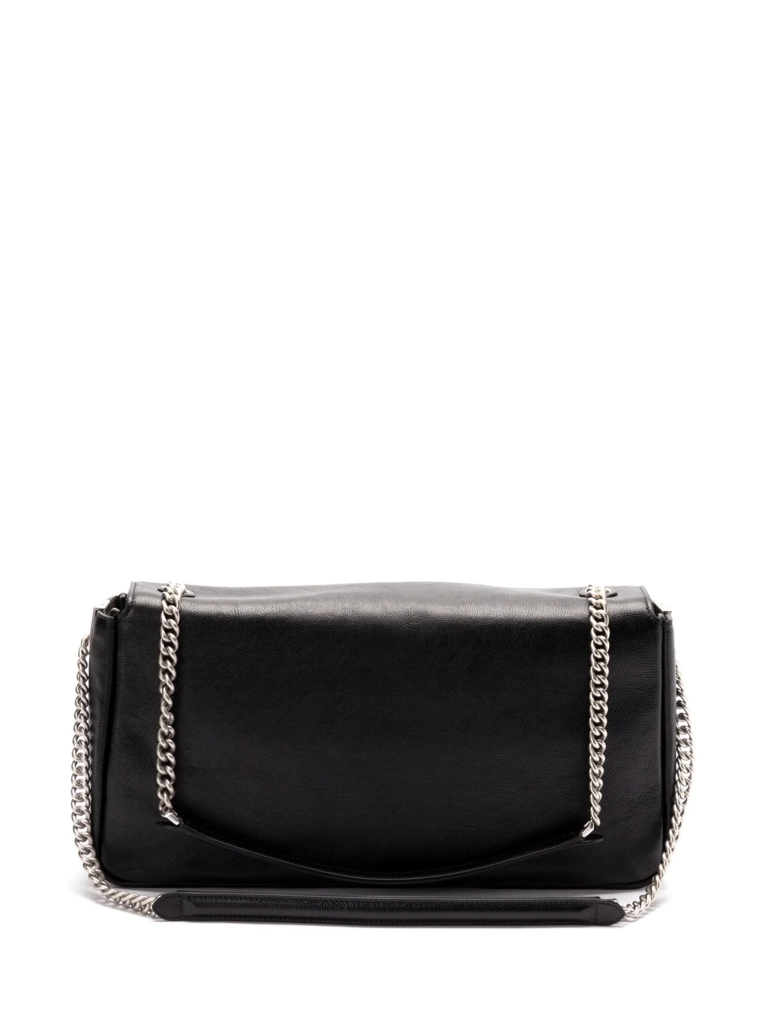 leather baguette shoulder bag