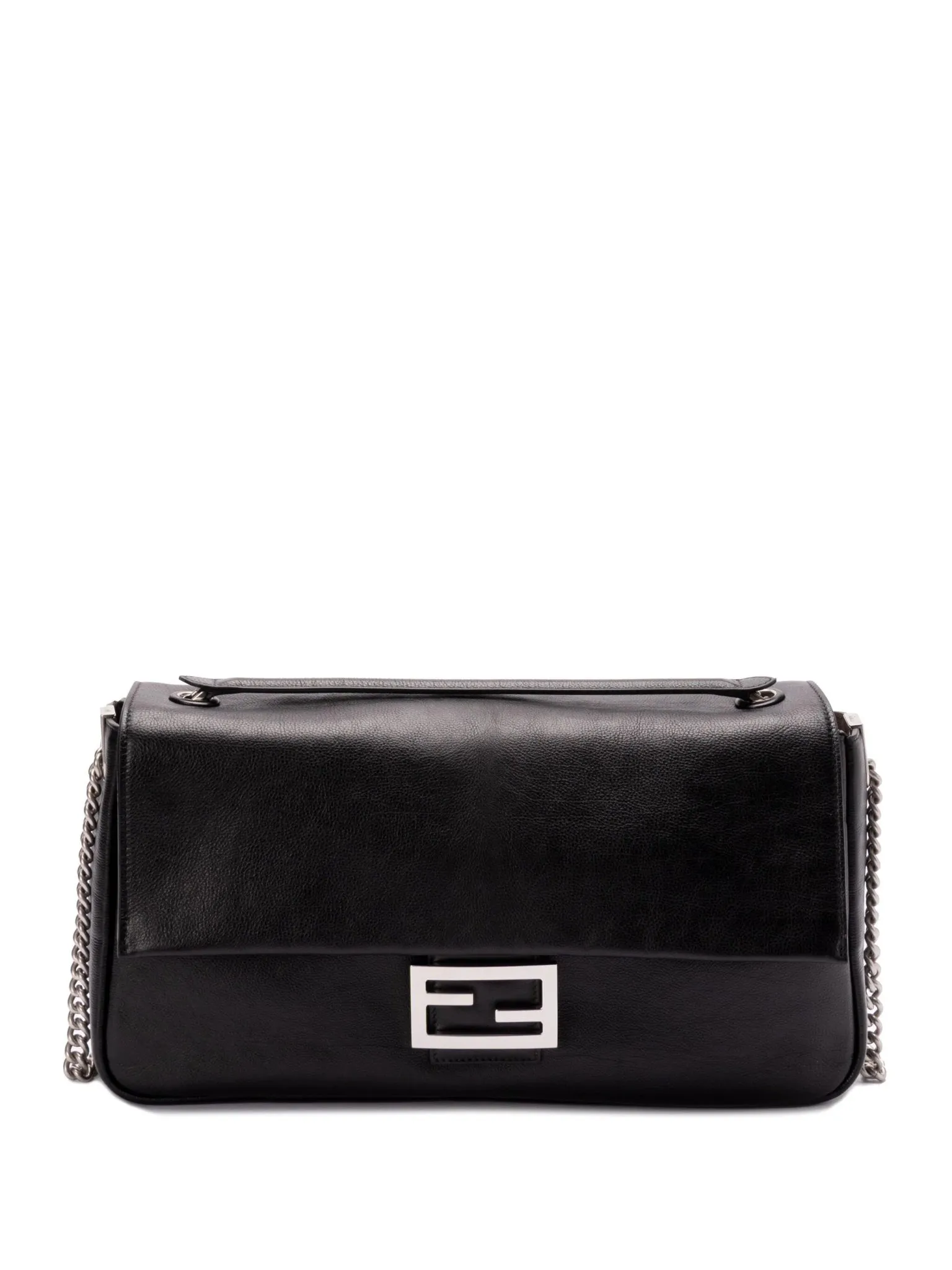 leather baguette shoulder bag