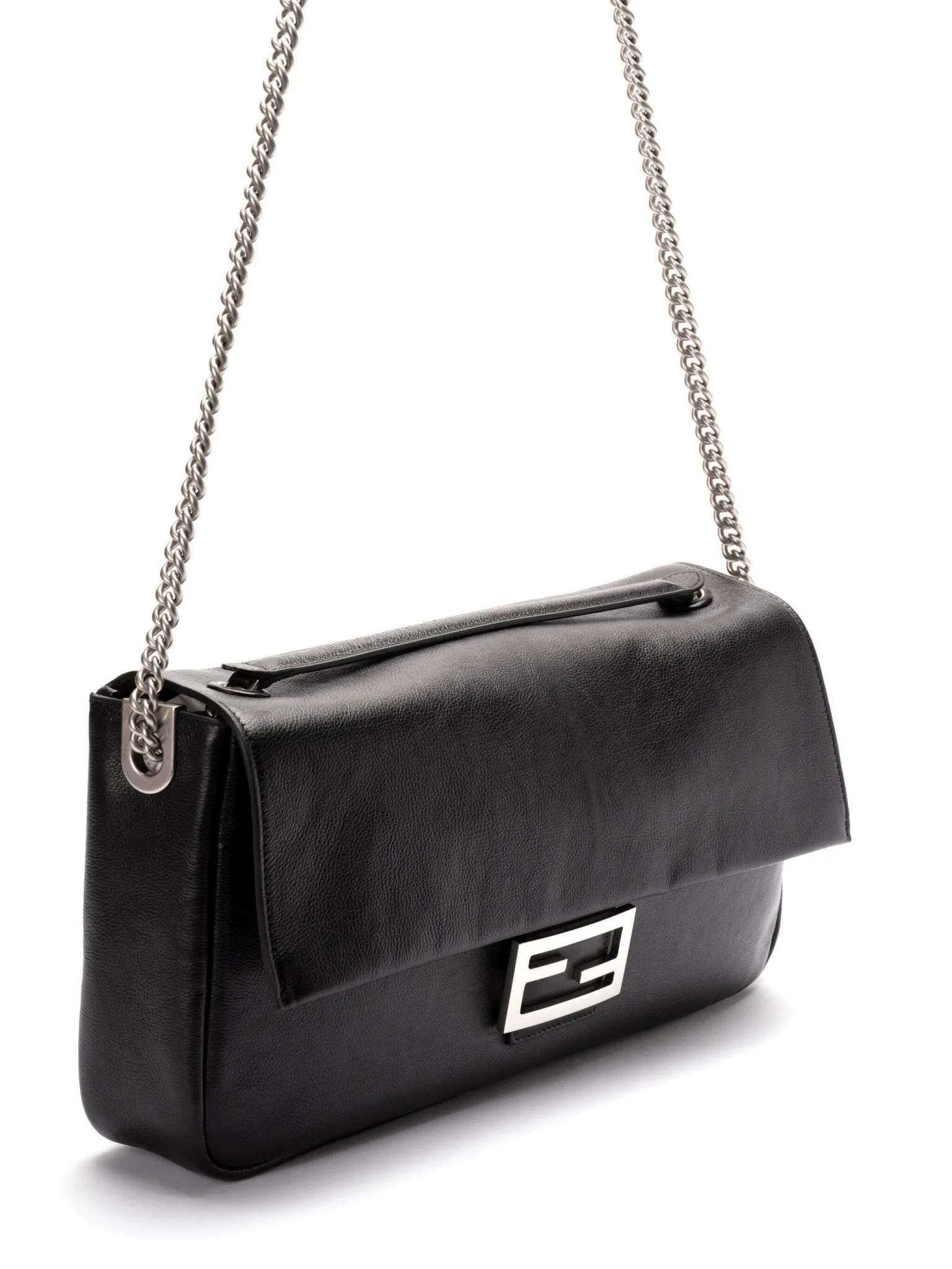 leather baguette shoulder bag