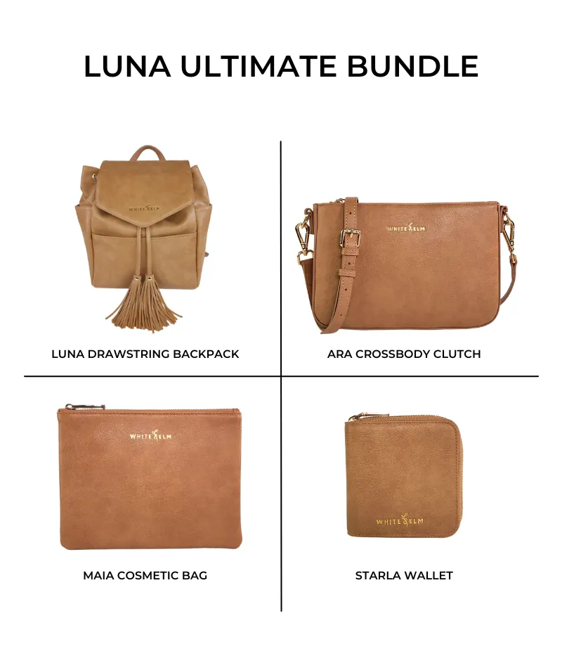 Luna Drawstring Backpack - Almond - [Outlet RETIRED Final Sale]