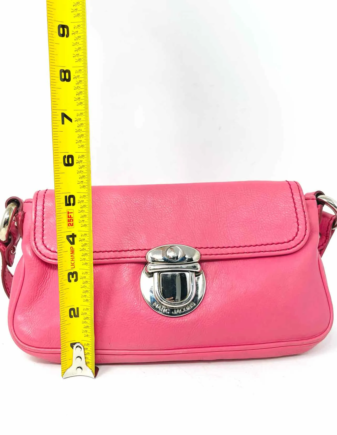 Marc Jacobs Pink Shoulder Bag Leather Designer Purse