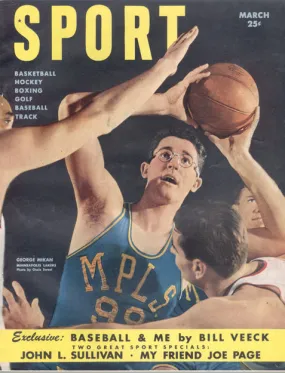 March 1950 Sport Cover (George Mikan, Minneapolis Lakers)