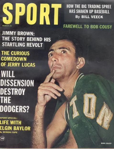 March 1963 SPORT Cover (Bob Cousy, Boston Celtics)