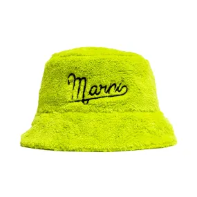 Yellow MARNI Bucket Hat with Embroidered Logo