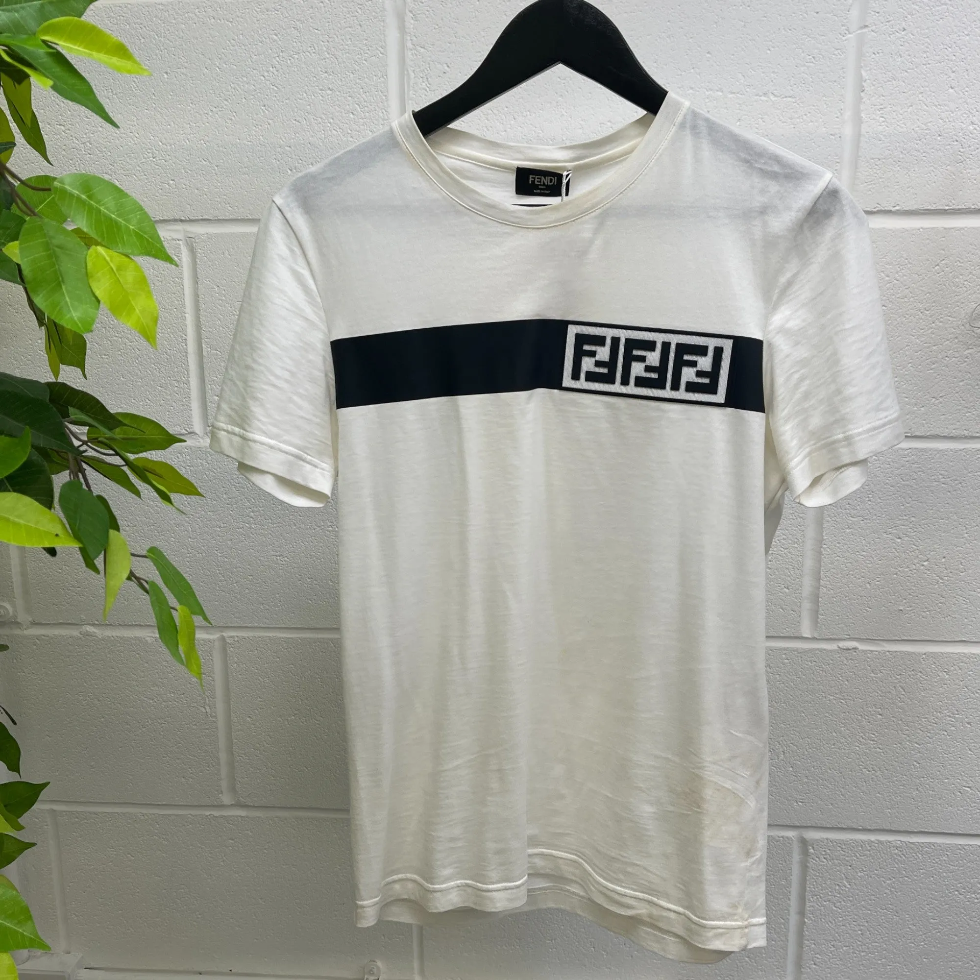 Men's Ff Logo T-Shirt White Size XS