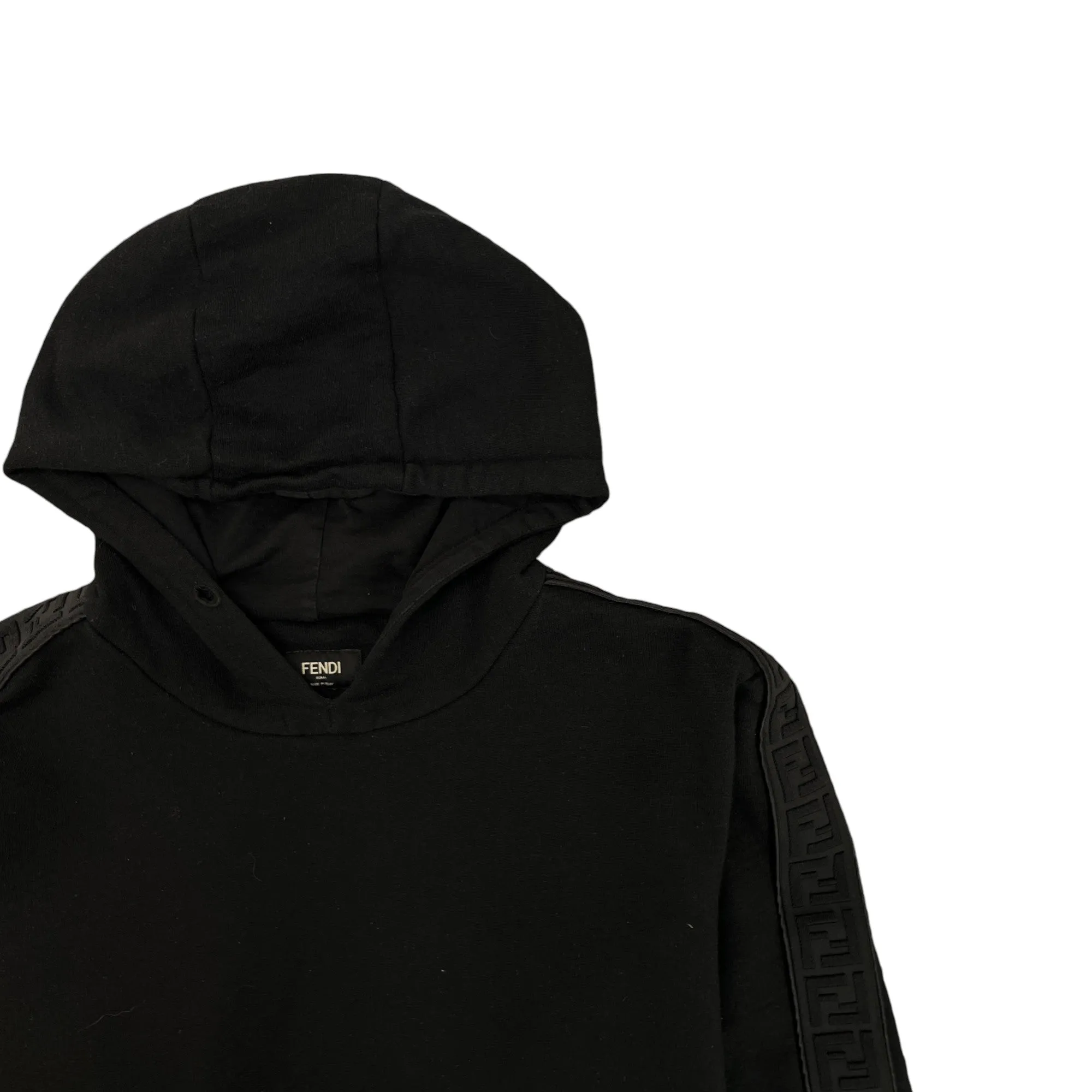 Men's Ff Tape Logo Hoodie Black Size S