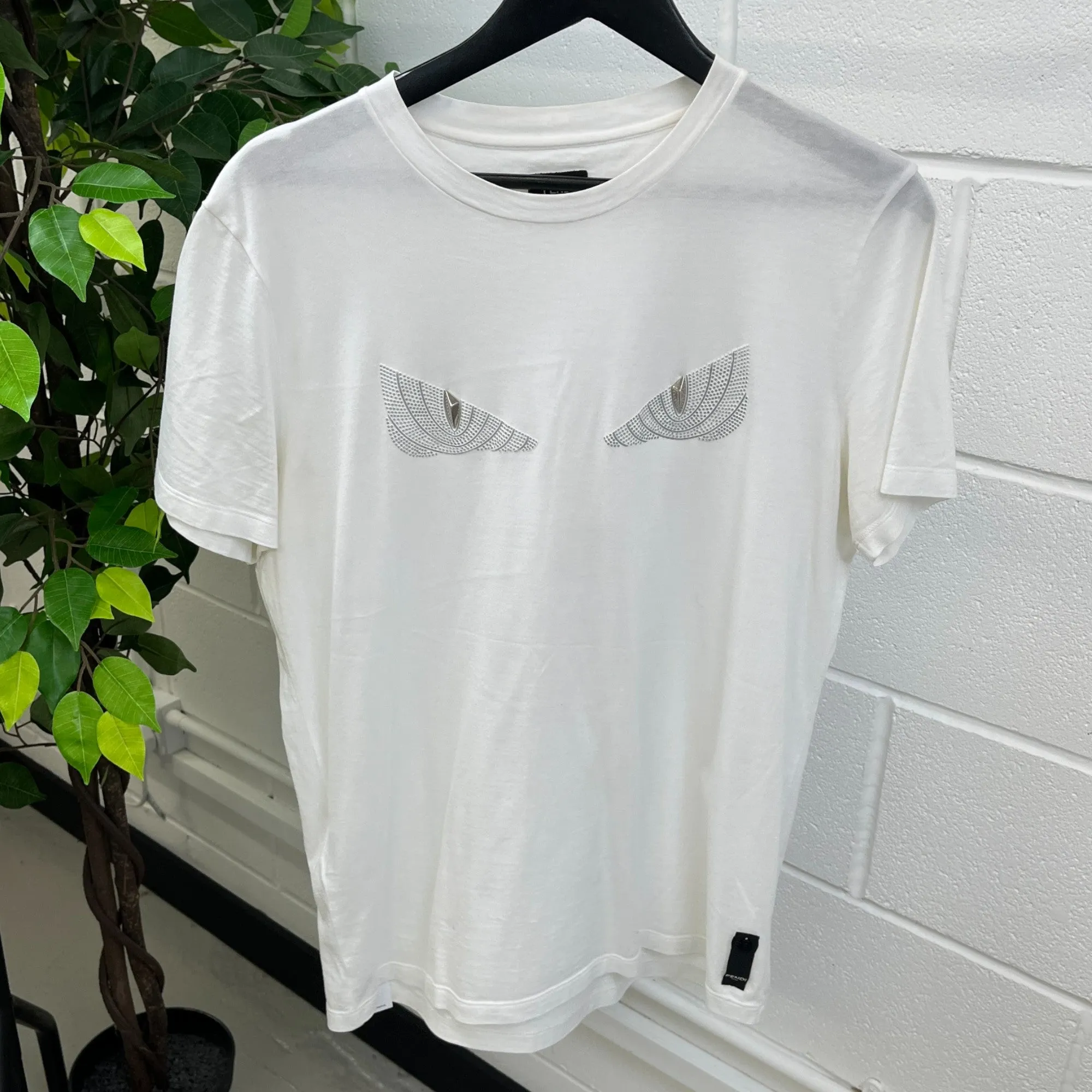 Men's Monster Eye T-Shirt White Size L