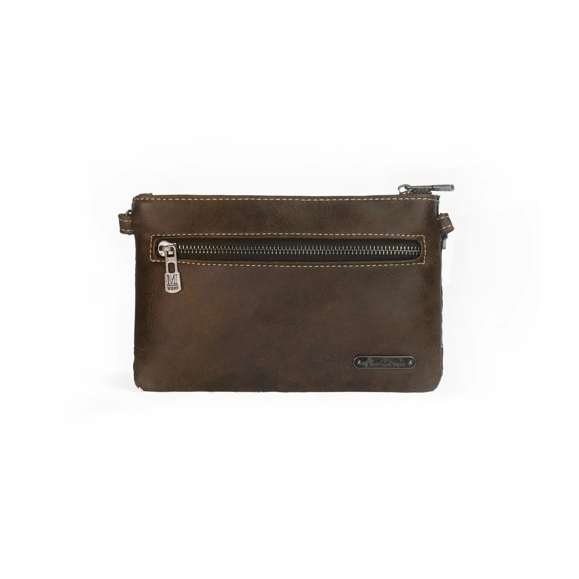 Montana West Hair-On Cowhide Leather Clutch