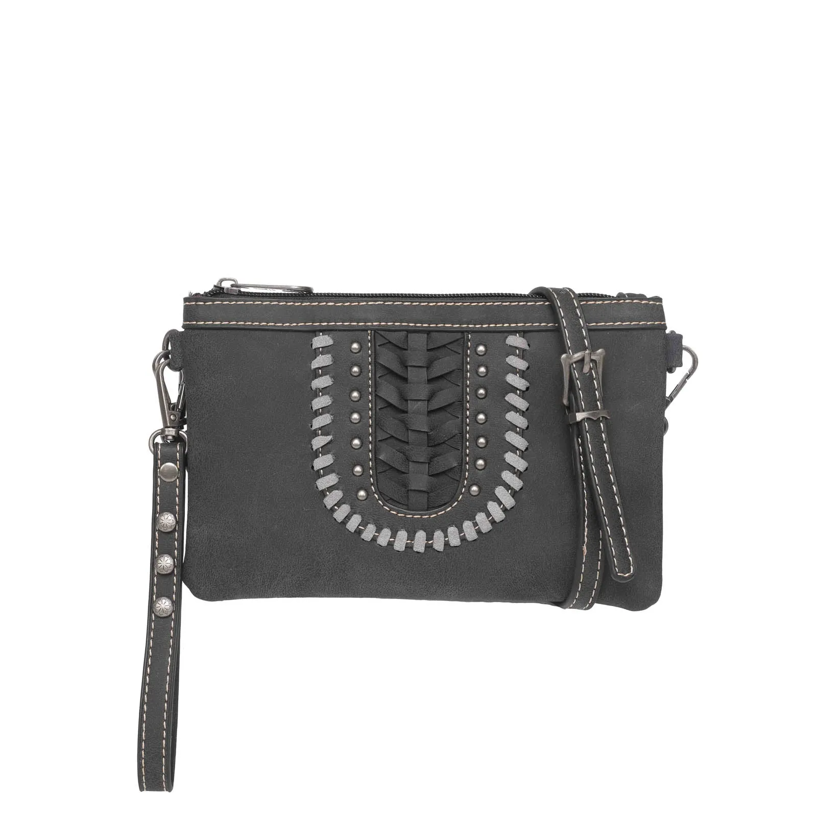 Montana West Tribal Whipstitch Western Crossbody Clutch