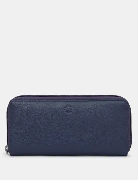 Navy Leather Baxter Purse