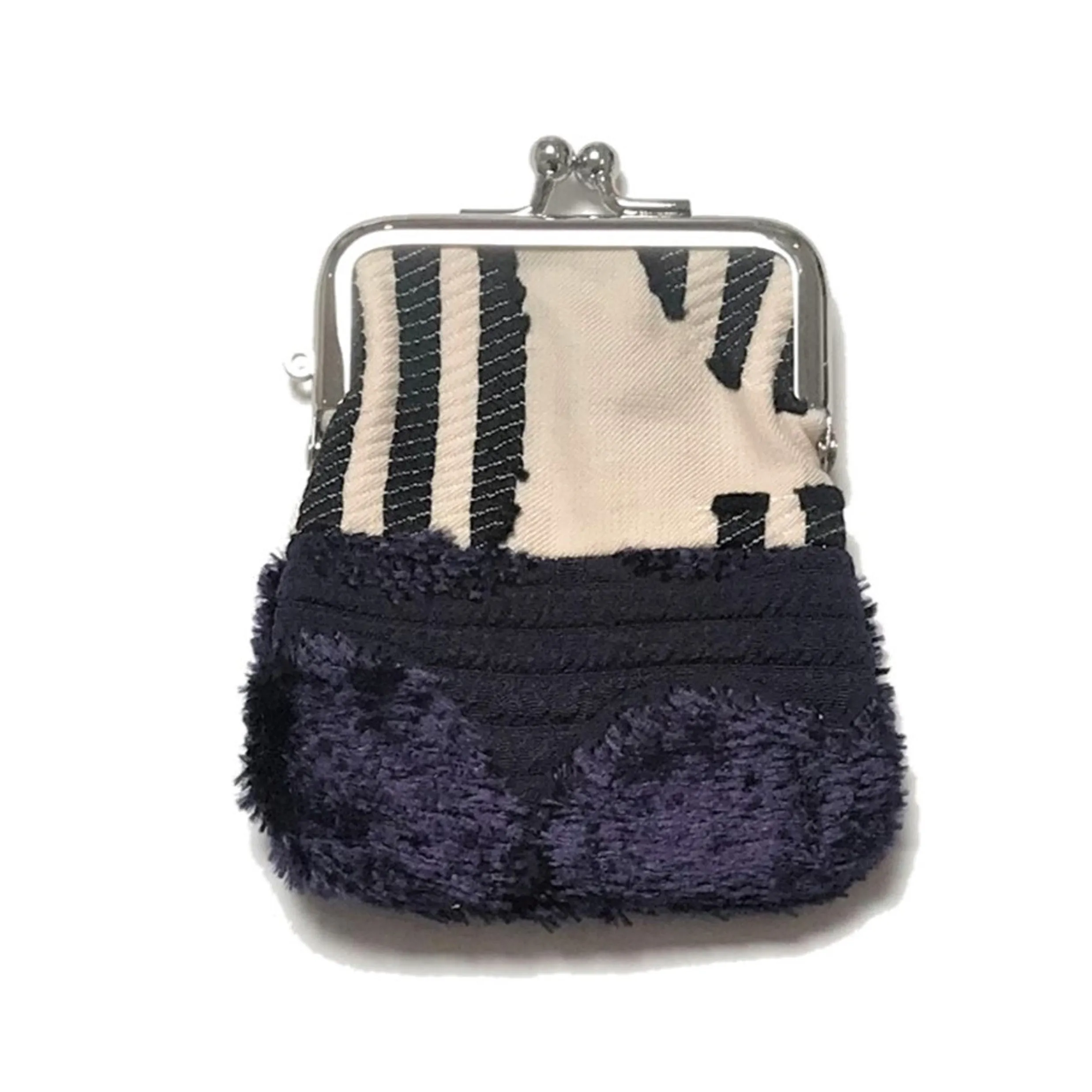 NUNO Coin Purse: "OriOri" (White/Black/Purple)