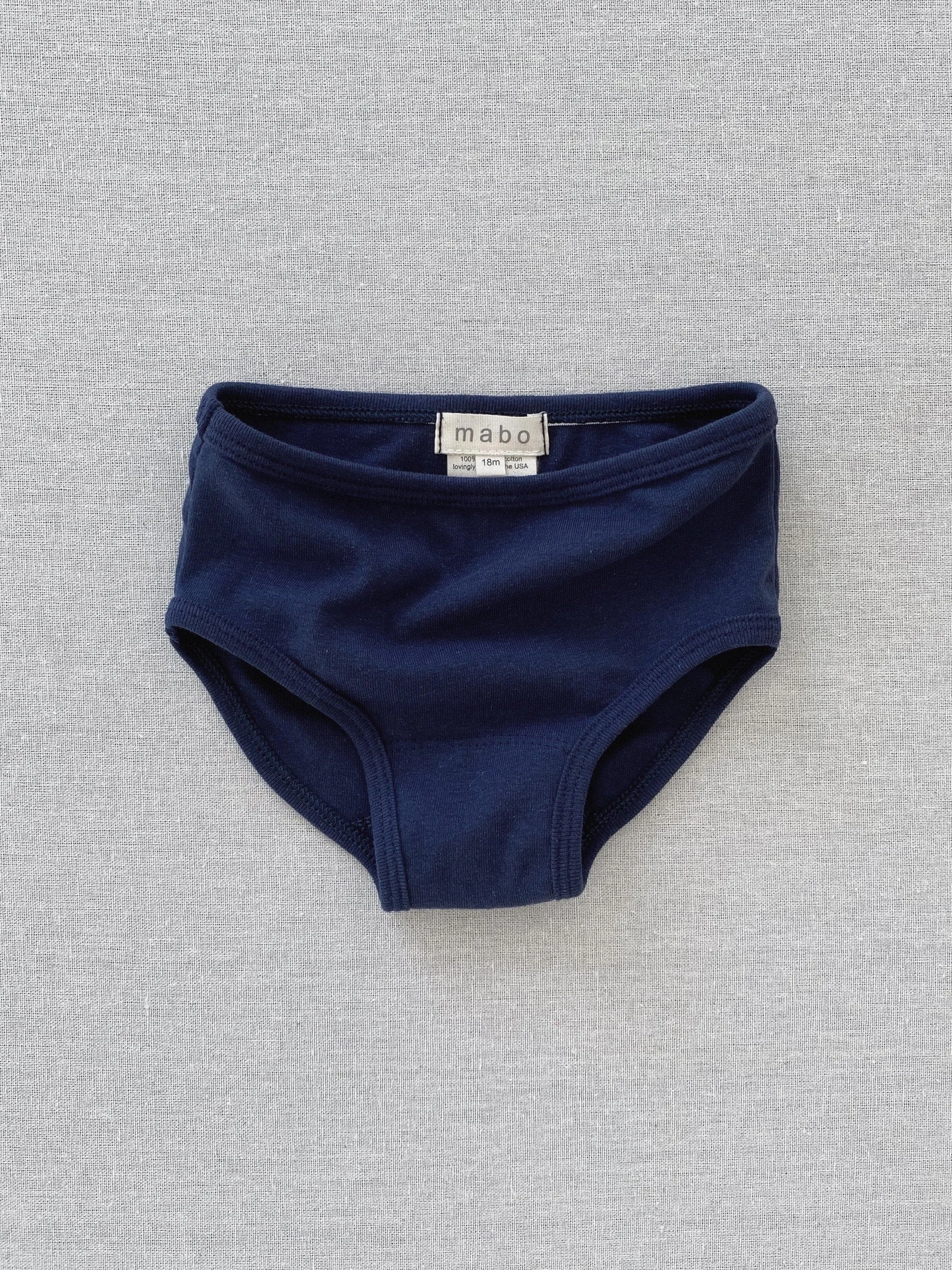 organic cotton basic underwear - midnight