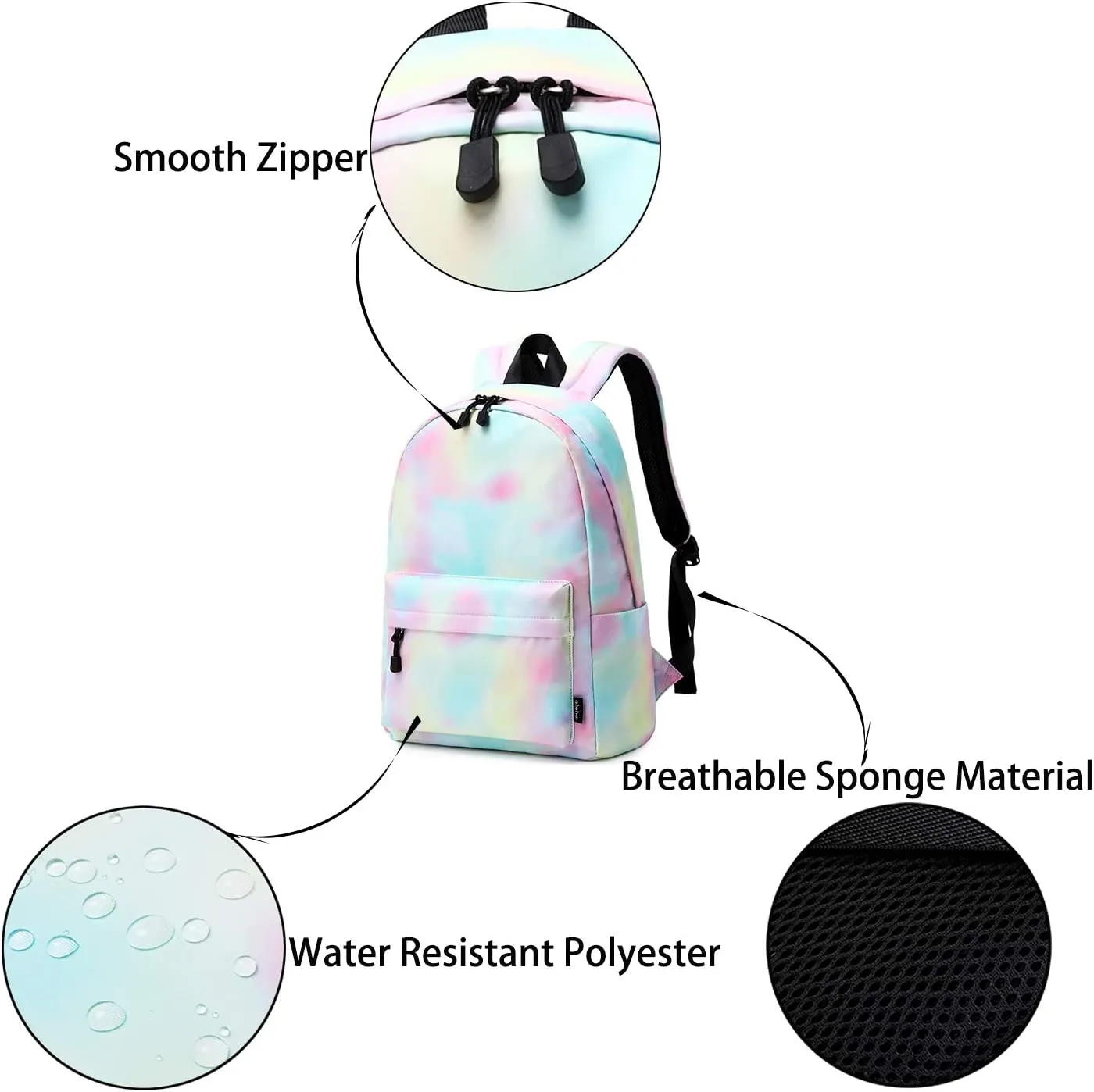 Pastel Tie Dye Backpack