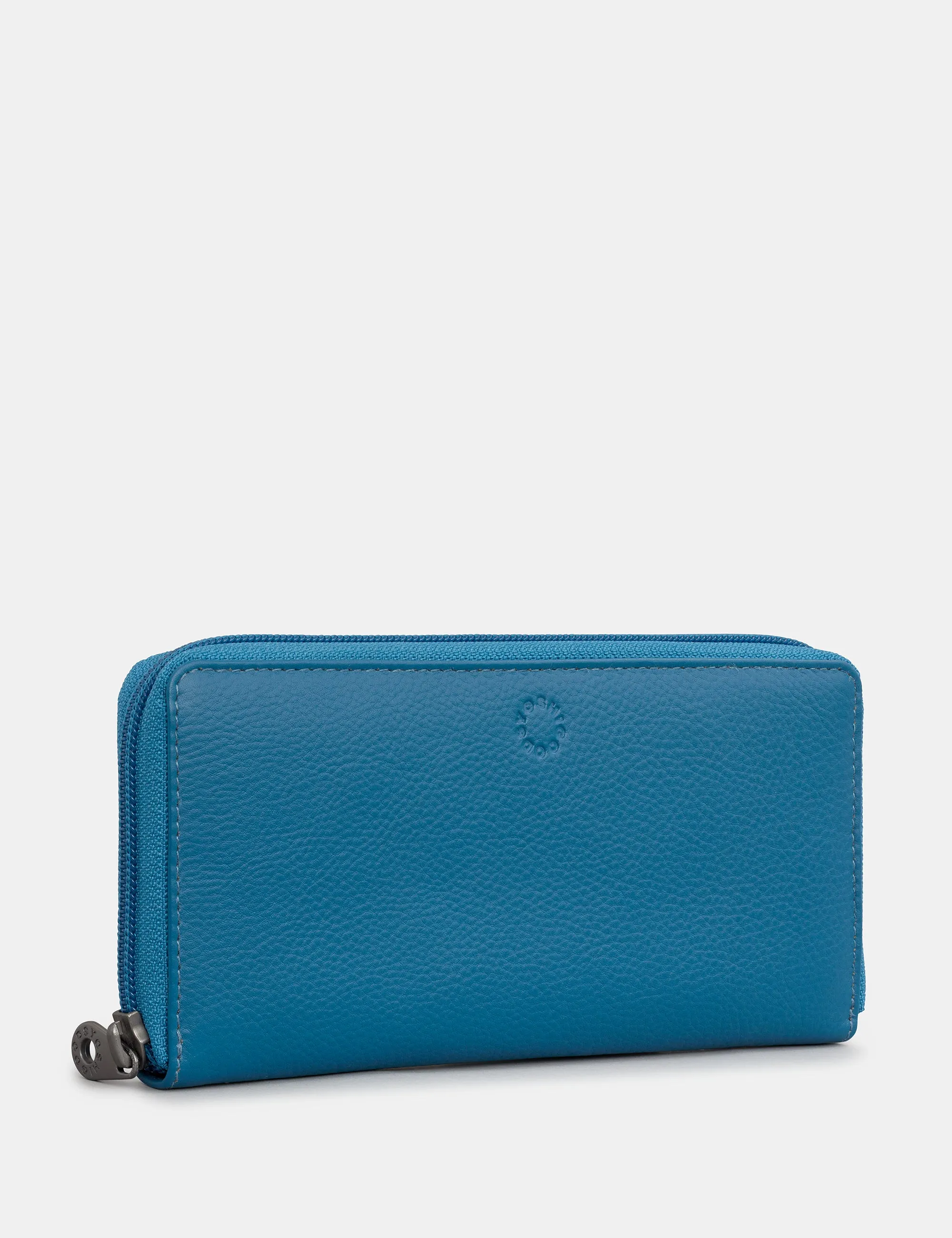 Petrol Blue Leather Baxter Purse