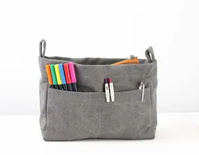 Purse Insert - Grey canvas