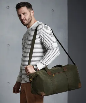 Quadra Heritage Waxed Canvas Holdall {QD650}