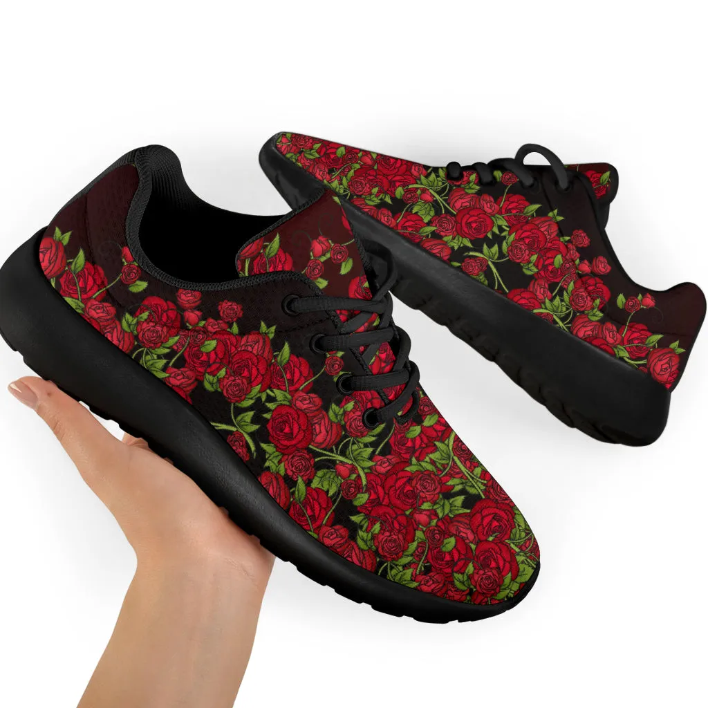 Red Roses Sport Sneakers