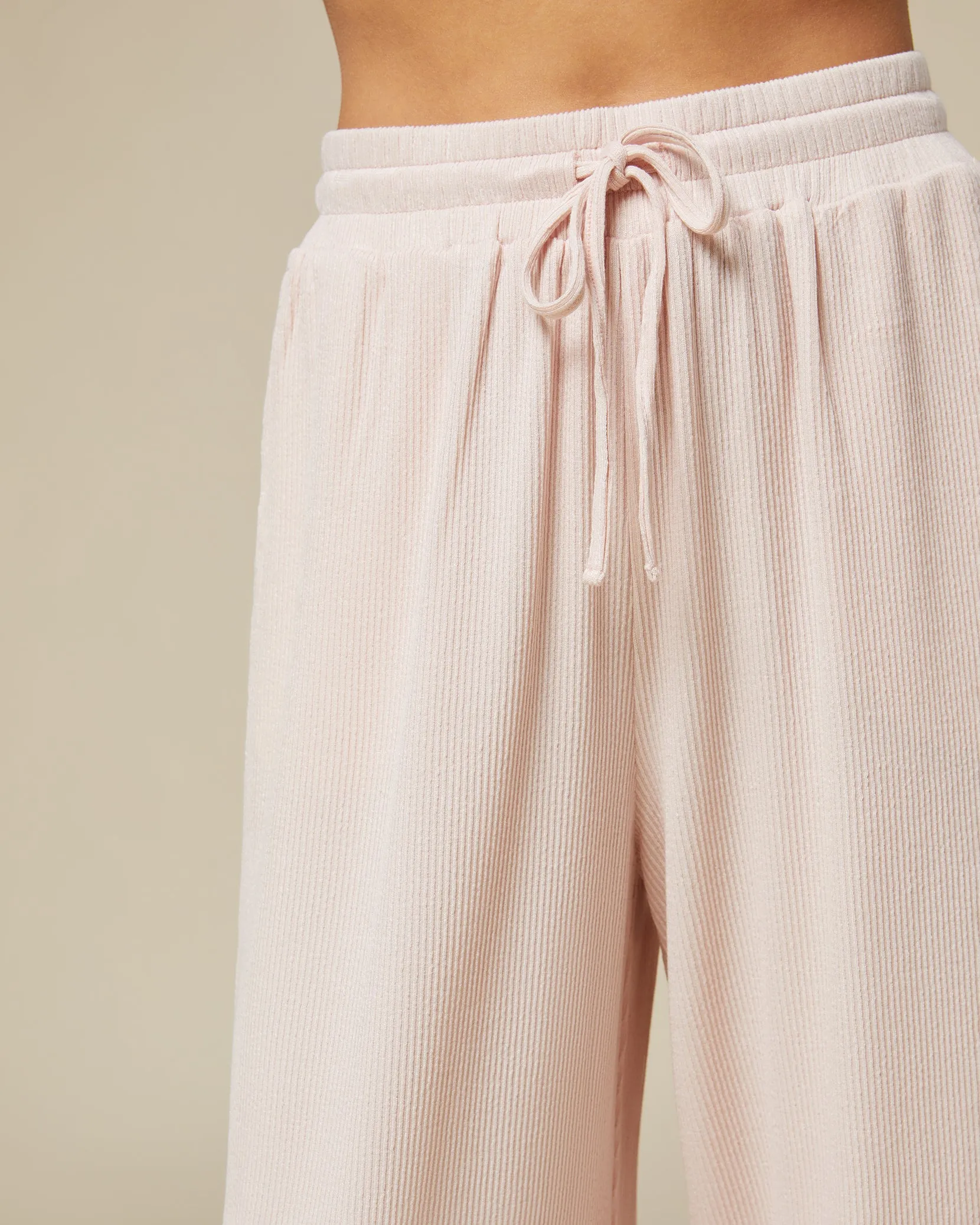 Ribbed Pull On Pant