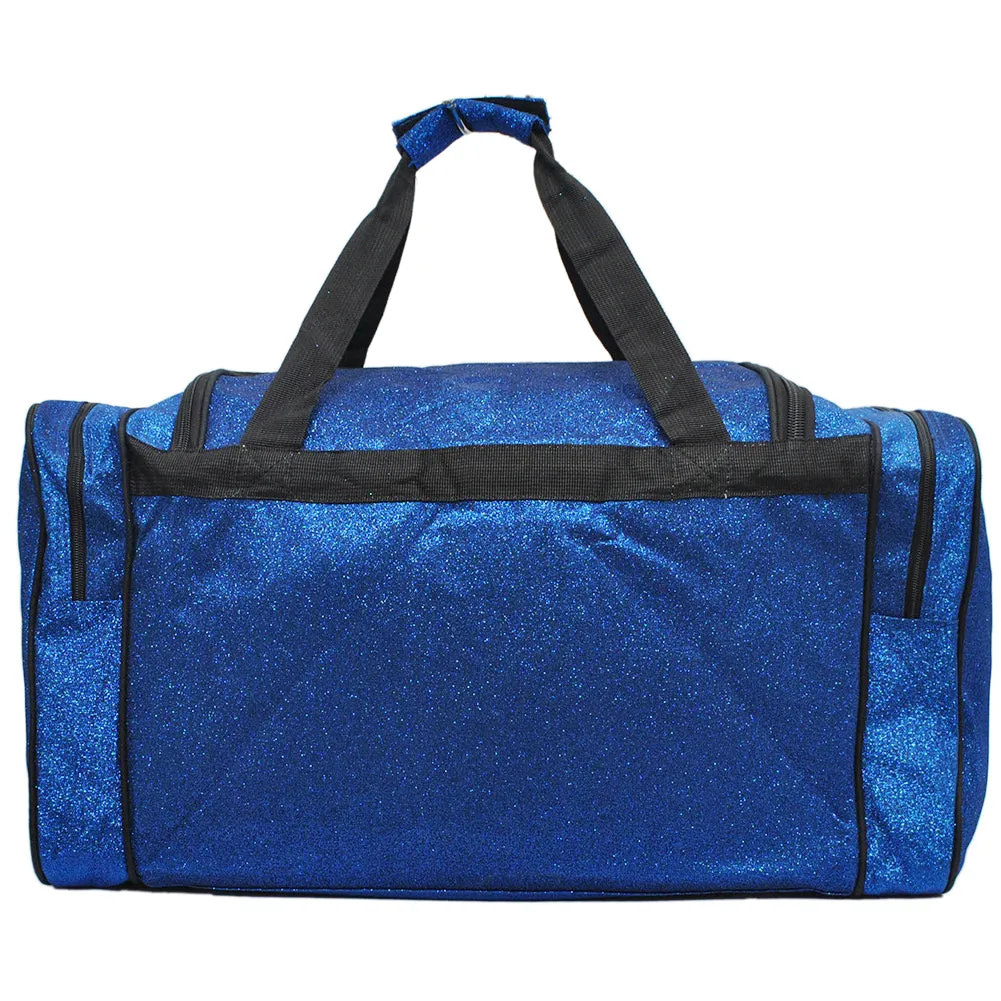 Royal Blue Glitter NGIL Canvas 23" Duffle Bag