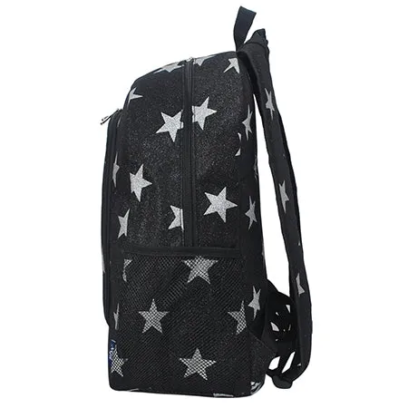 !SALE! Black Glitter Super Star NGIL Canvas Backpack