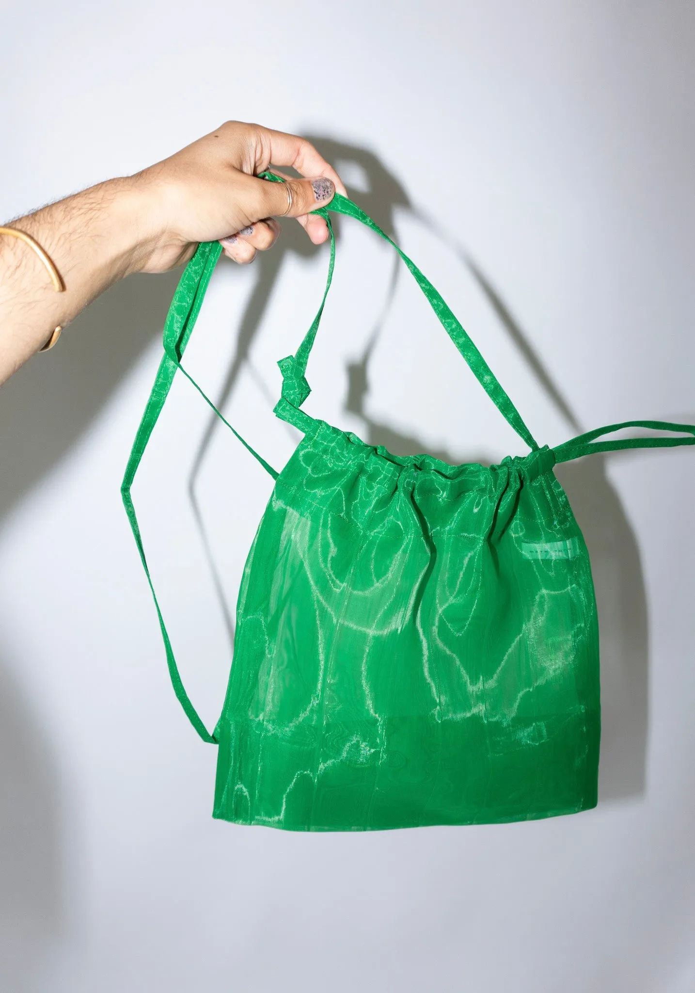 See Thru Shoulder Bag in Green