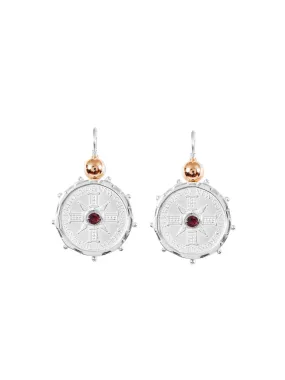 Silver Encased PNG Coin Earrings