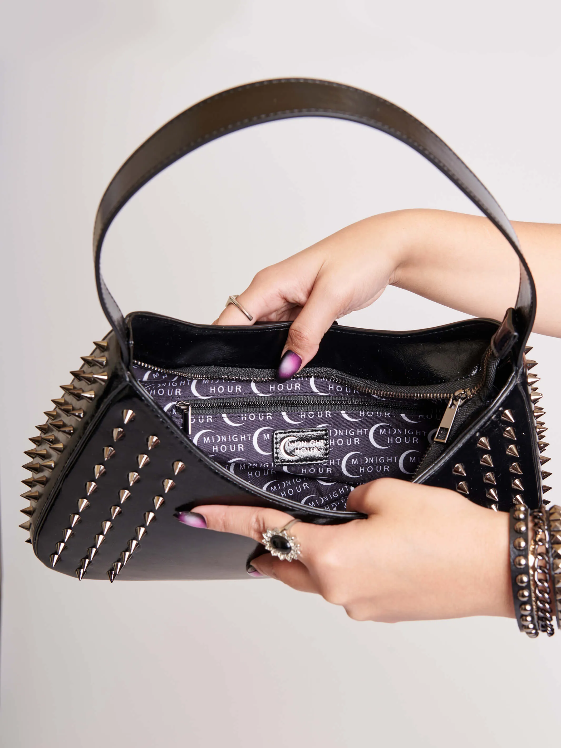 Studded Spike Handbag