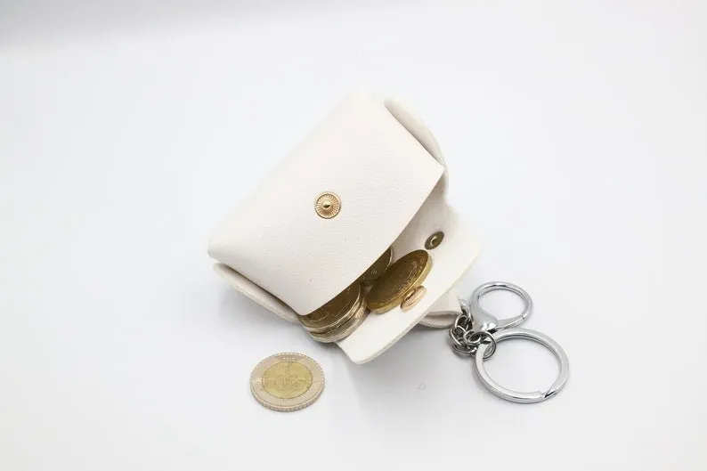 Synthetic Leather Coin Purse Mini Bag Airpod Case