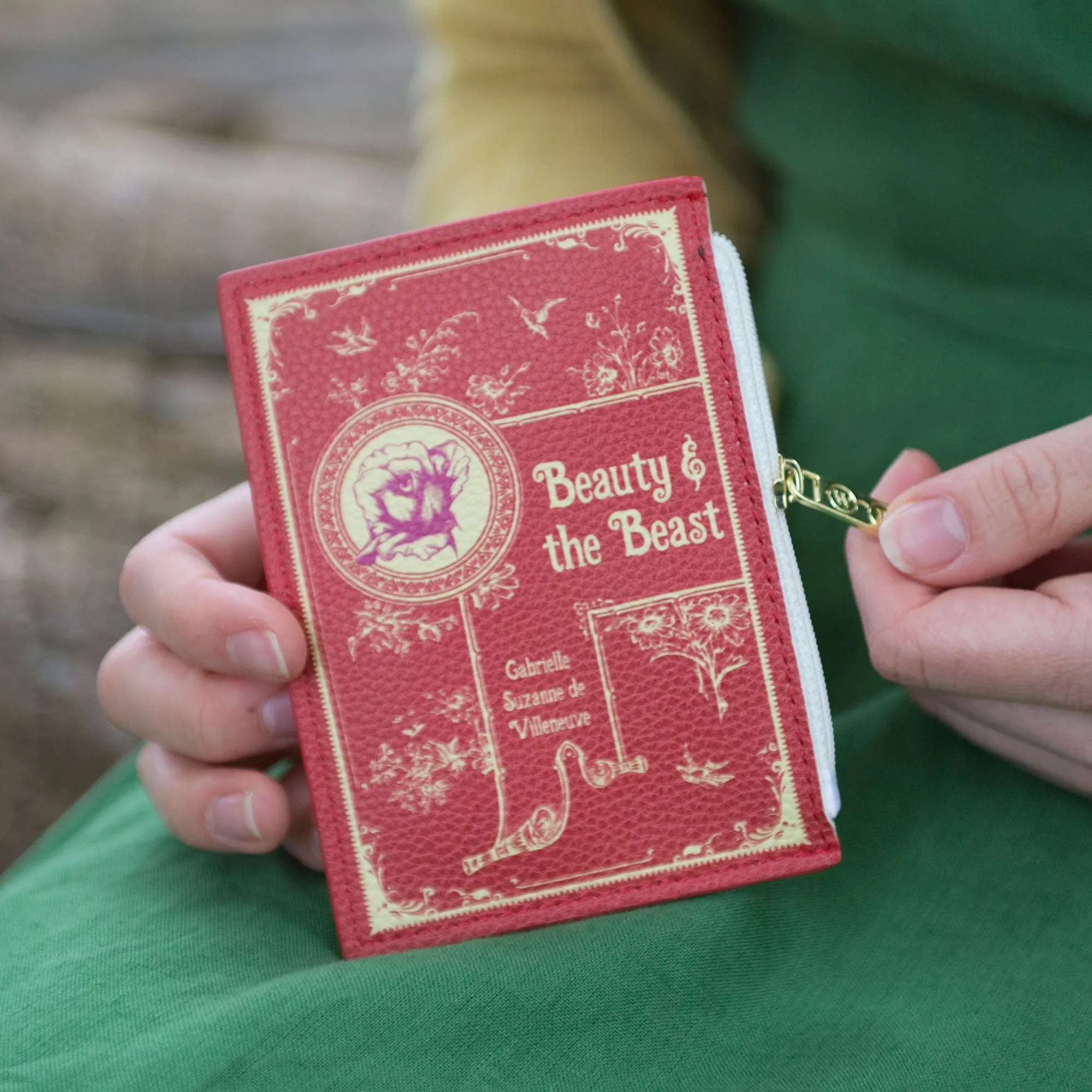 The Beauty and The Beast Red Book Coin Purse Wallet