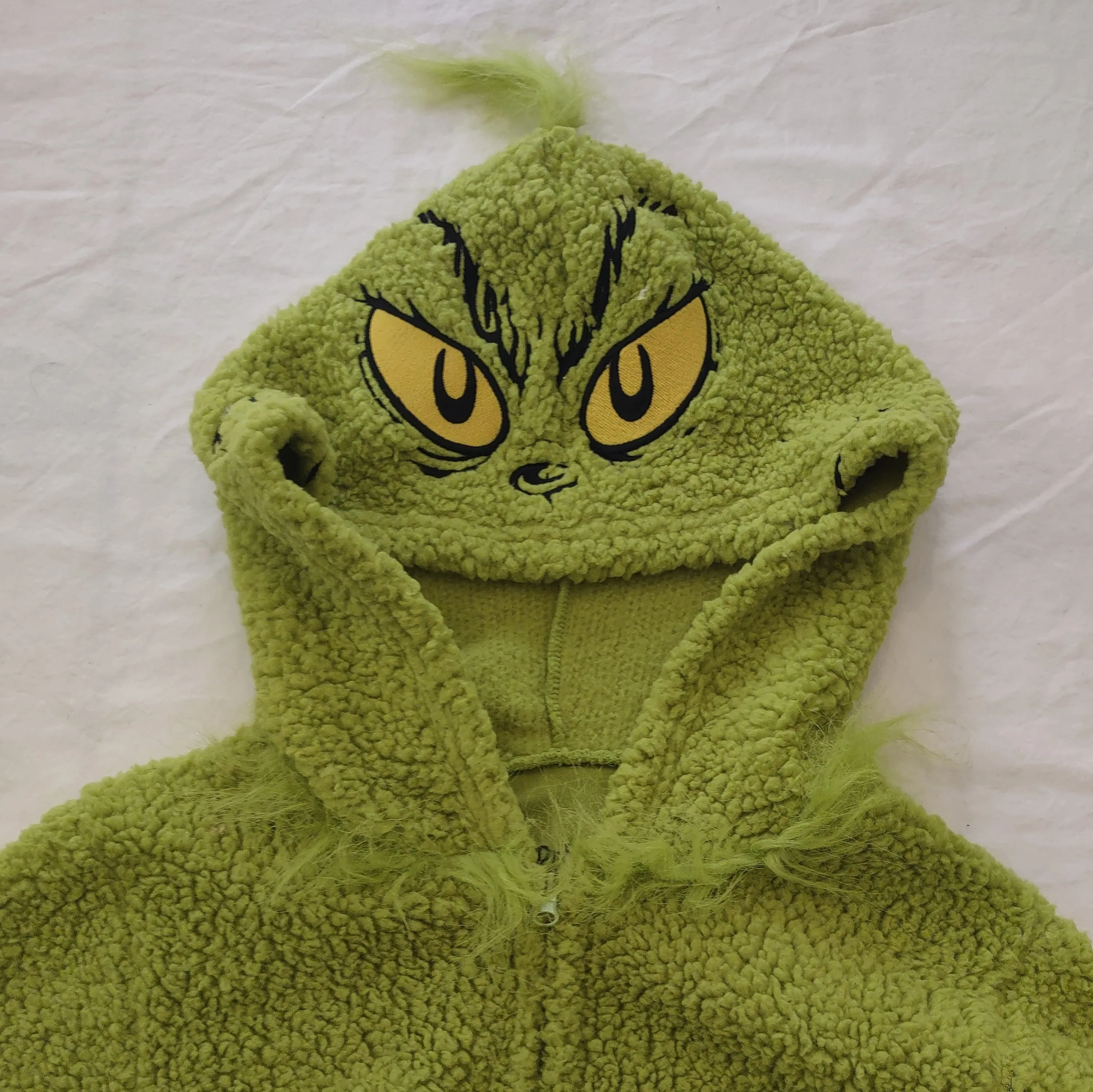 The Grinch Dr. Seuss Women's Medium One-Piece Hooded Pajamas Costume