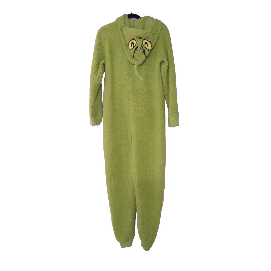 The Grinch Dr. Seuss Women's Medium One-Piece Hooded Pajamas Costume