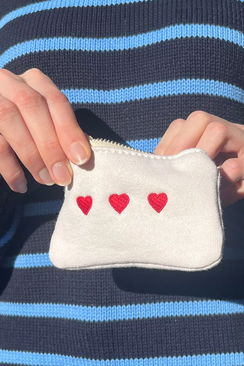 Three Heart Coin Purse