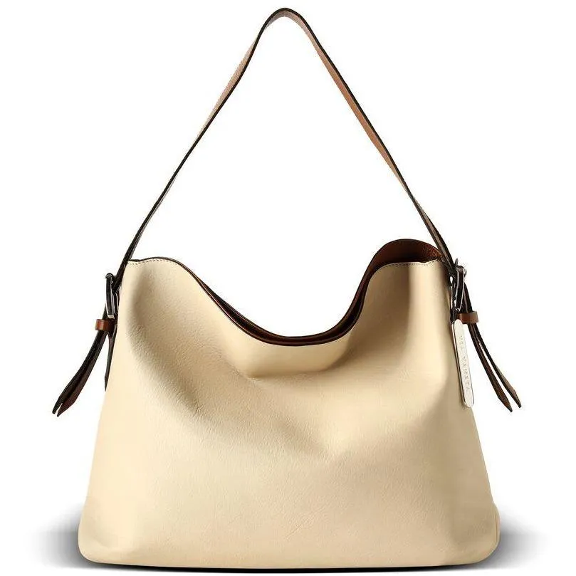 Via Veneta Medium Leather Handbag | Beige