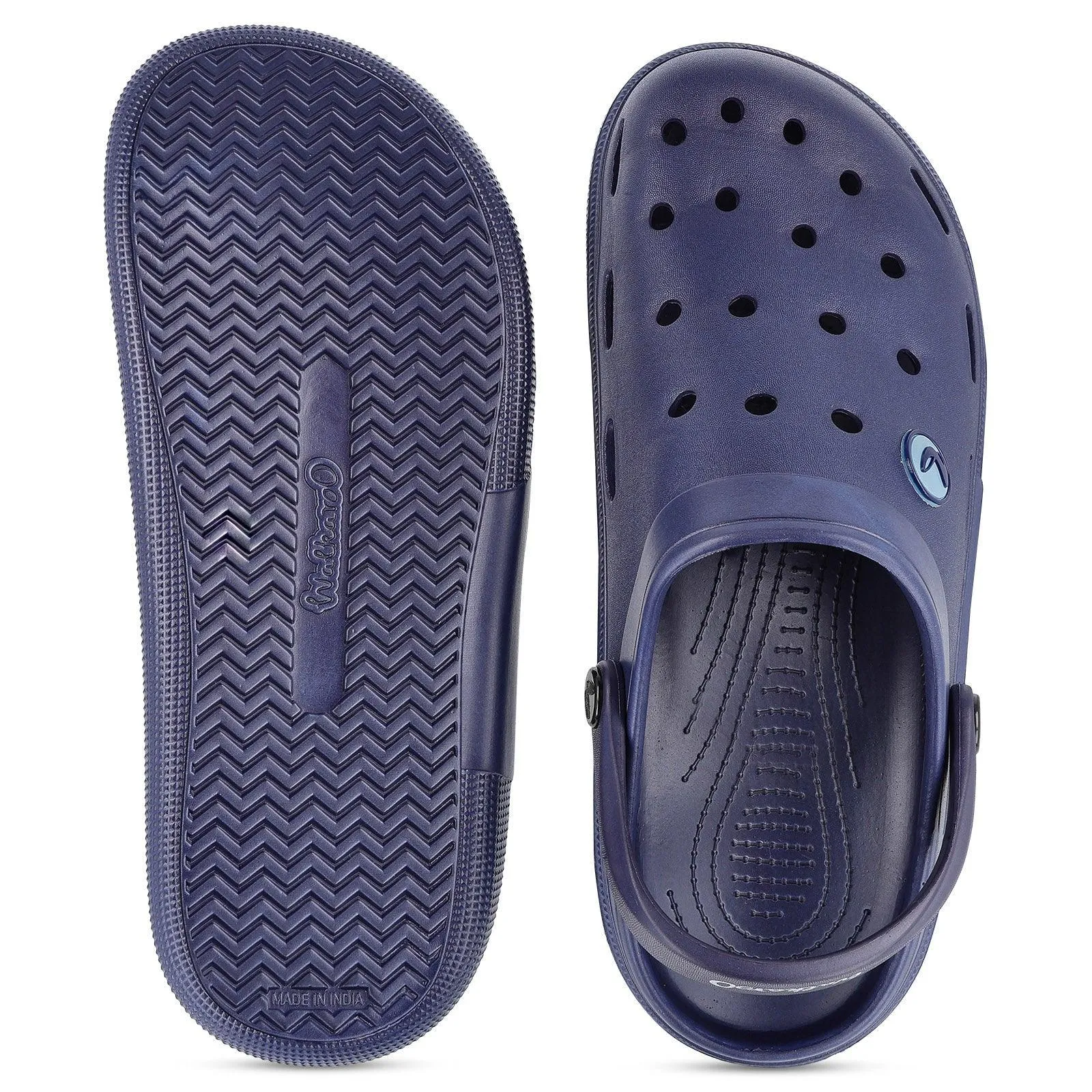 Walkaroo Mens Clogs  - WC4843 Navy Blue