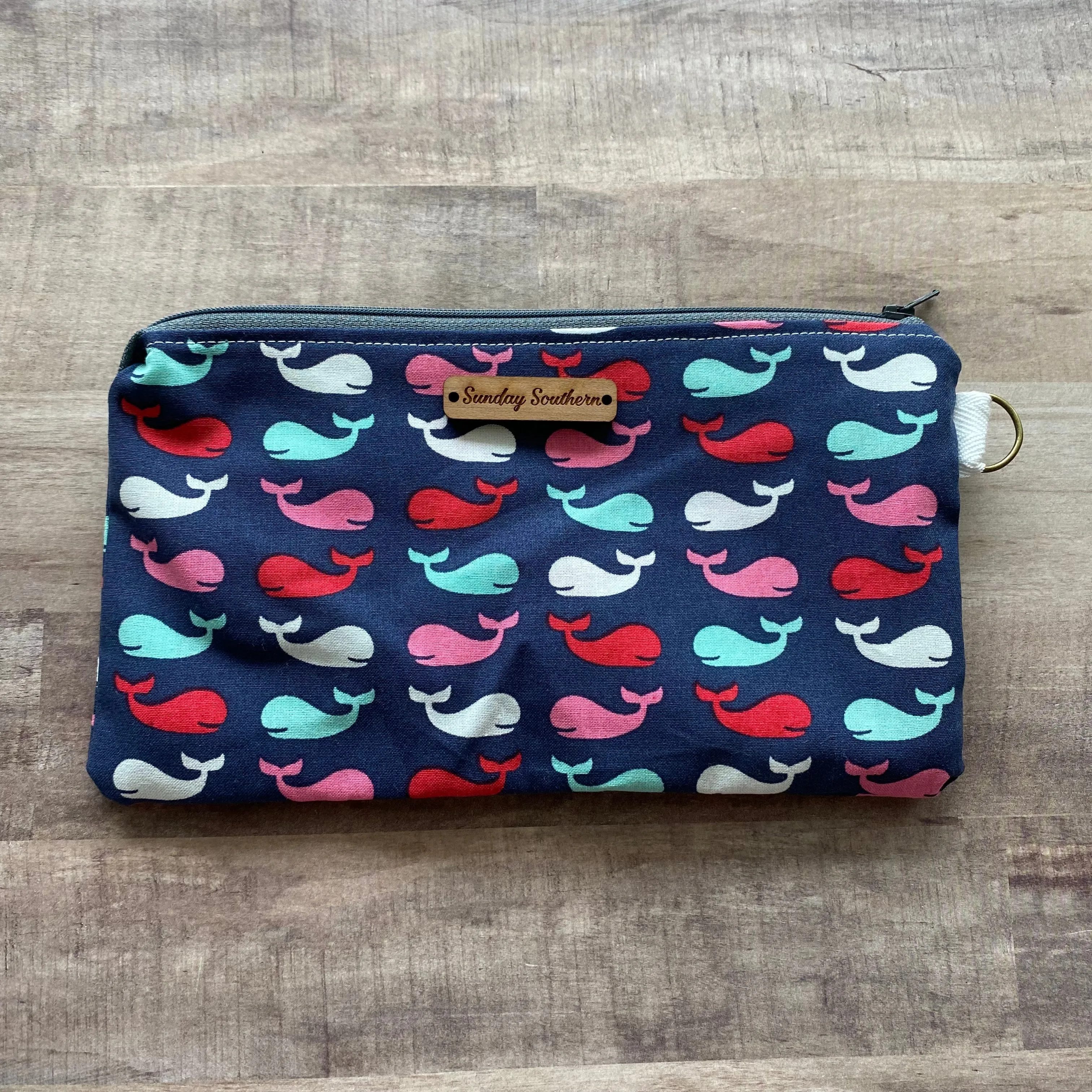 Whale Whale Whale Small Zipper Bag